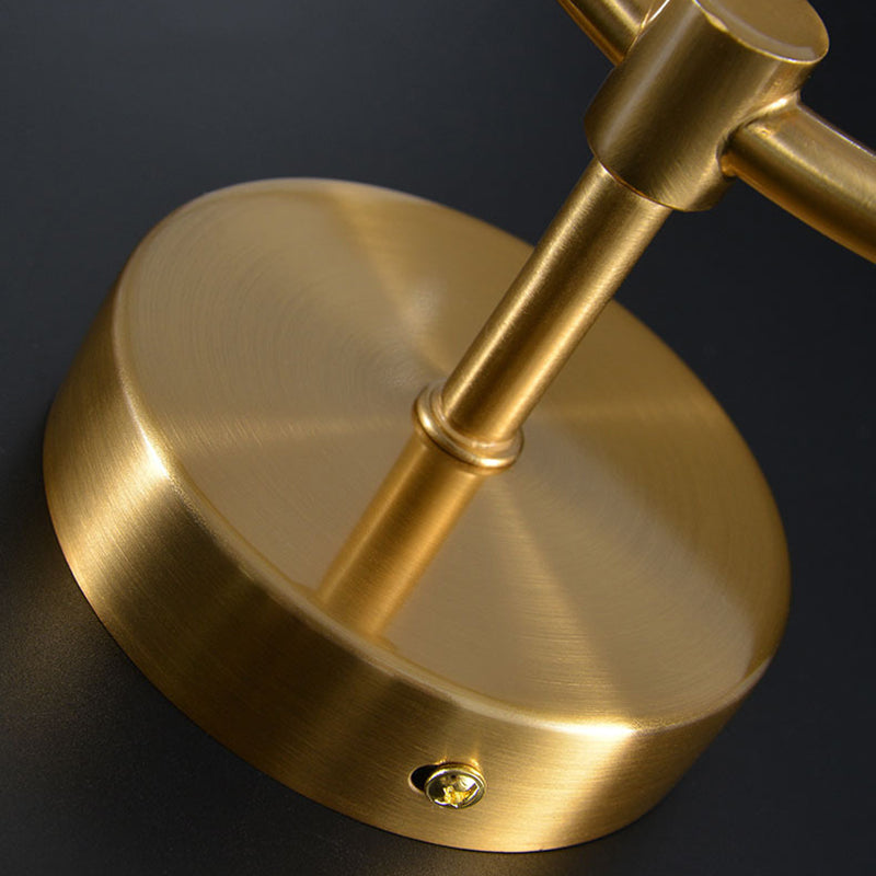 Modern Semi-Flush Ceiling Light with Curved Globe Shades