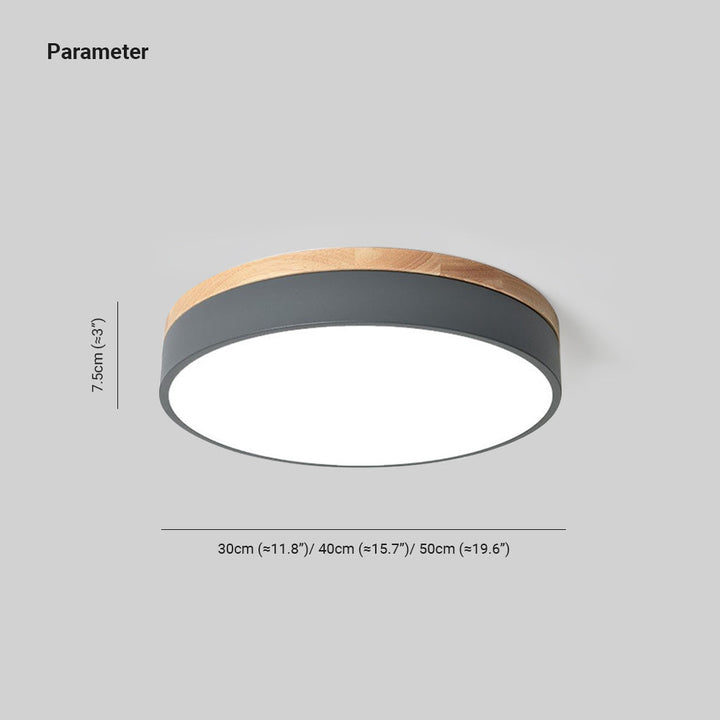 Modern Round Ceiling Light Dimmable LED with 3 Modes