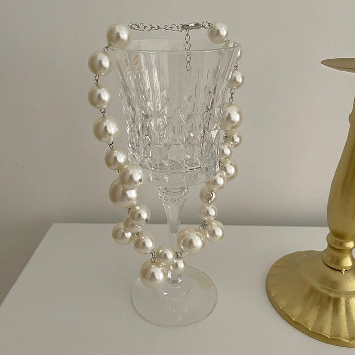 Elegante Perlenkette – Klassisch & Atemberaubend für besondere Anlässe | Zeitloses Schmuckstück mit edlem Glanz