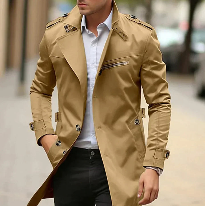 Trenchcoat Mit Stehkragen Für Herren | Winter