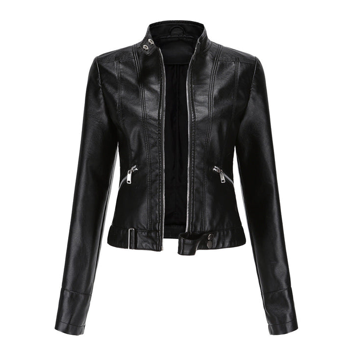 Kurze Motorradjacke für Damen | Mit Reißverschluss