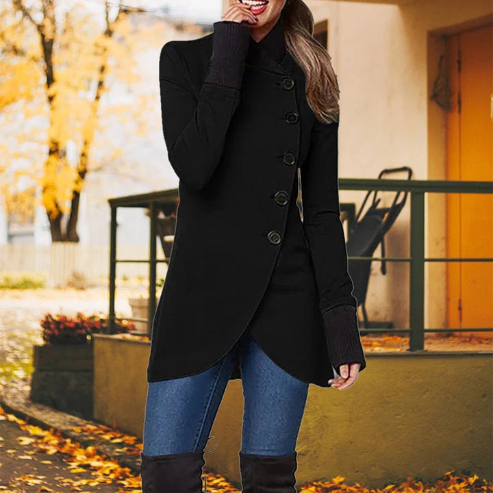 Winterjacke Mit Stehkragen Für Damen | Mit Knopfverschluss