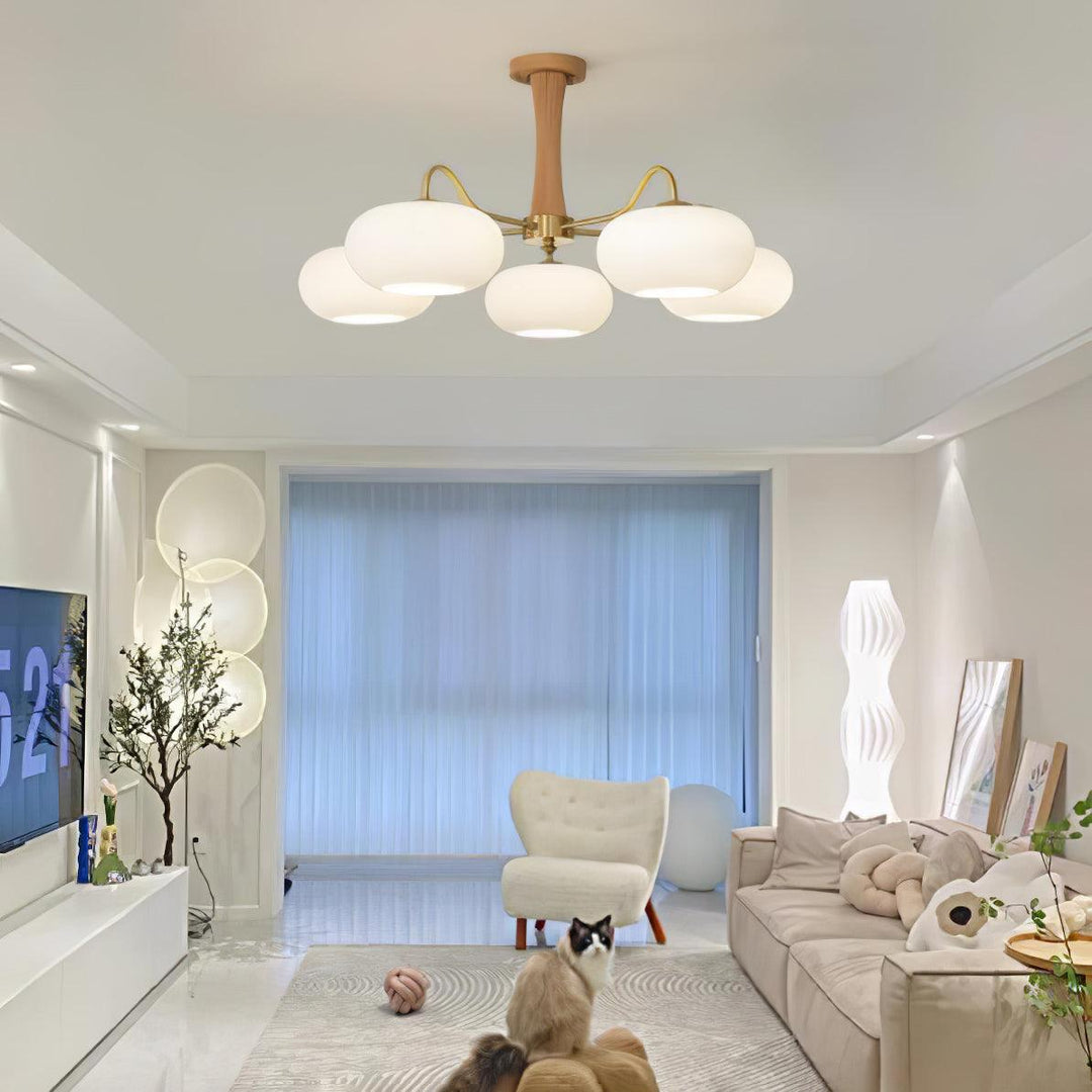 Mid-Century Inspired Chandelier Adjustable Ceiling Lighting Fixture