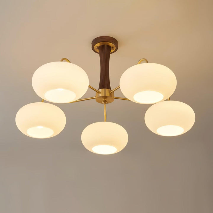 Mid-Century Inspired Chandelier Adjustable Ceiling Lighting Fixture