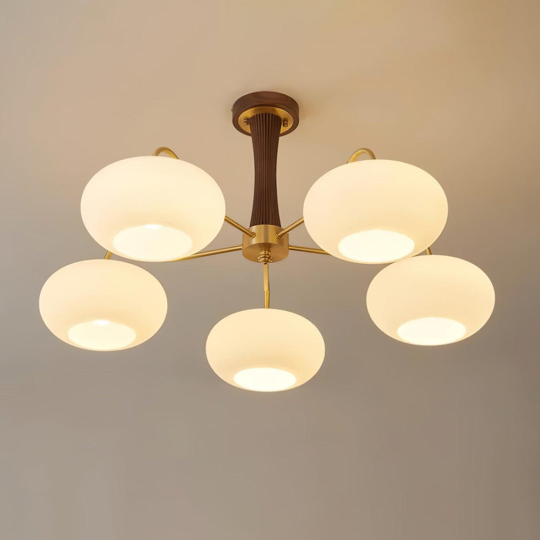 Mid-Century Inspired Chandelier Adjustable Ceiling Lighting Fixture