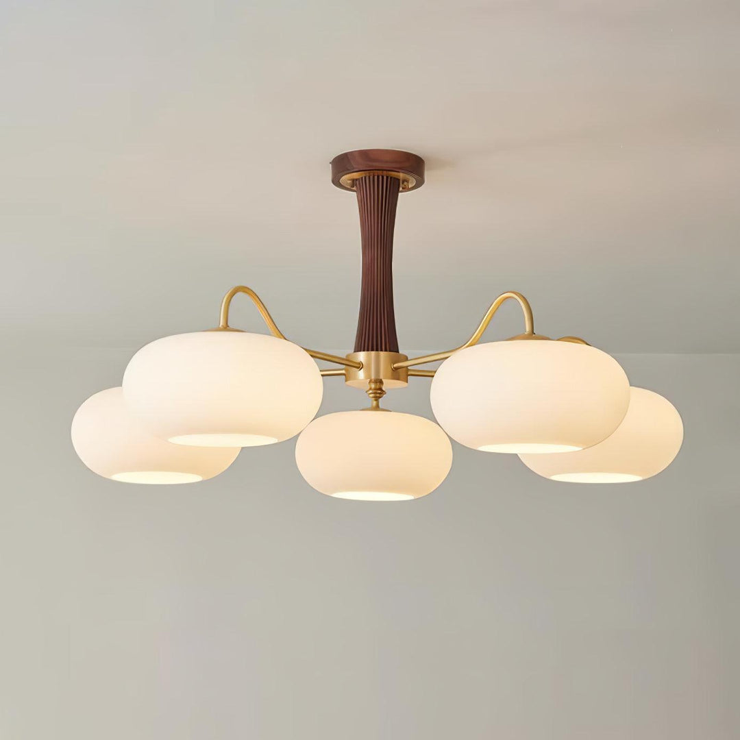 Mid-Century Inspired Chandelier Adjustable Ceiling Lighting Fixture