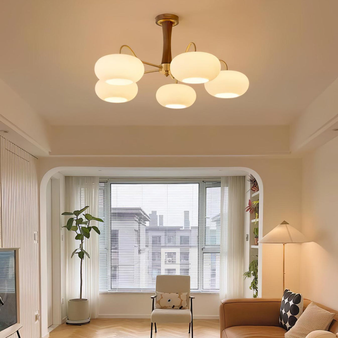 Mid-Century Inspired Chandelier Adjustable Ceiling Lighting Fixture