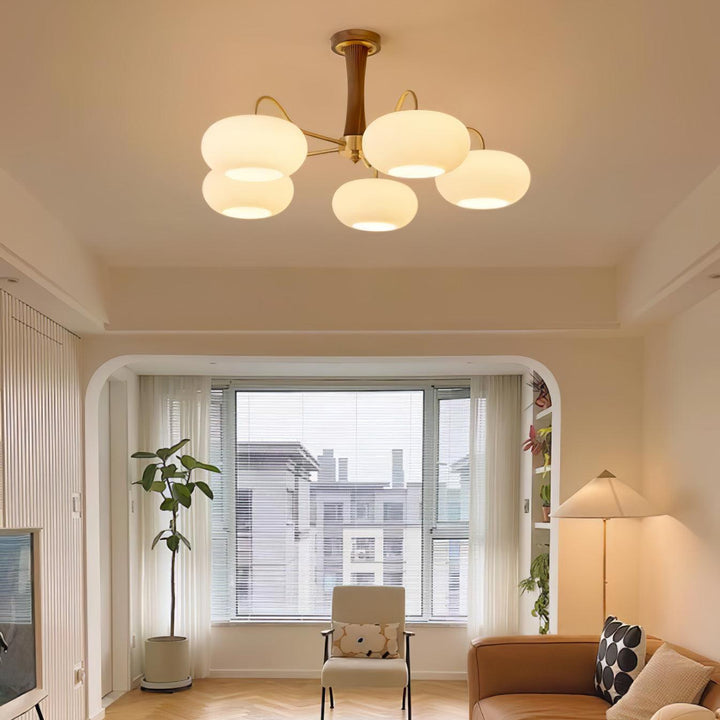 Mid-Century Inspired Chandelier Adjustable Ceiling Lighting Fixture