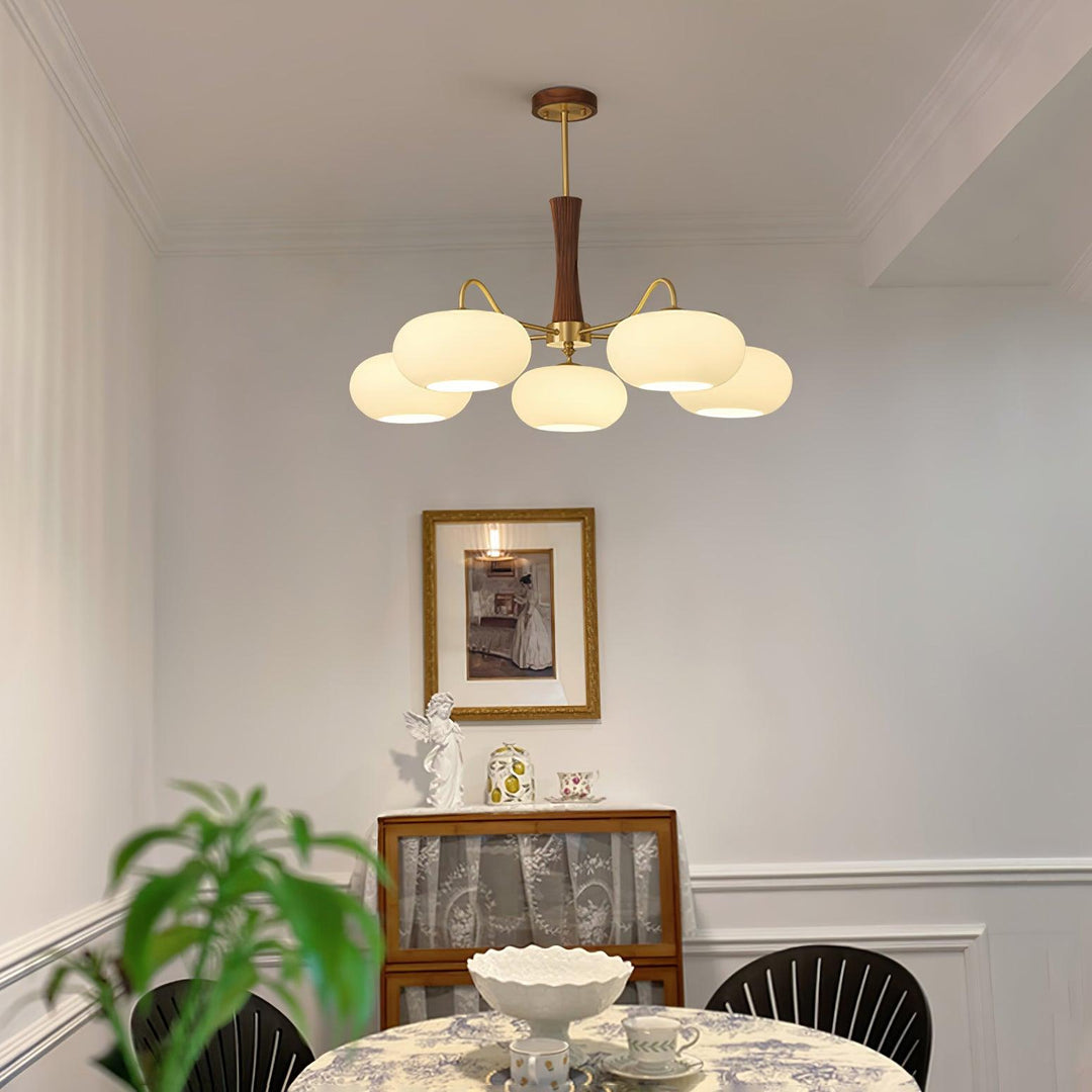 Mid-Century Inspired Chandelier Adjustable Ceiling Lighting Fixture