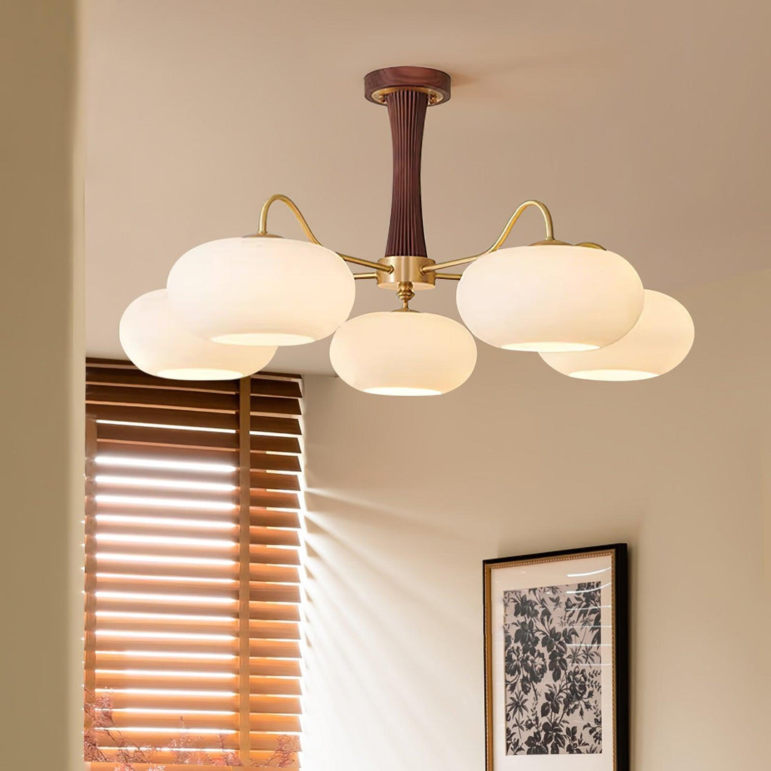 Mid-Century Inspired Chandelier Adjustable Ceiling Lighting Fixture