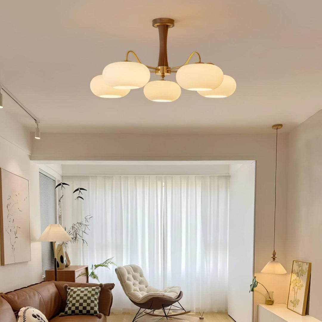 Mid-Century Inspired Chandelier Adjustable Ceiling Lighting Fixture