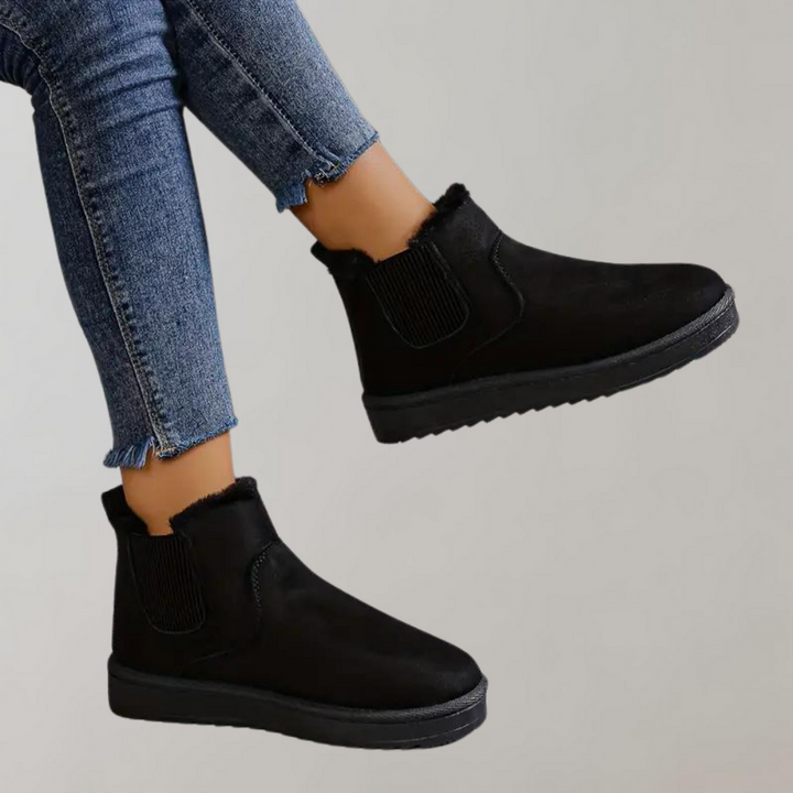 Freizeit-Winterstiefel Für Damen | Mit Fellbesatz