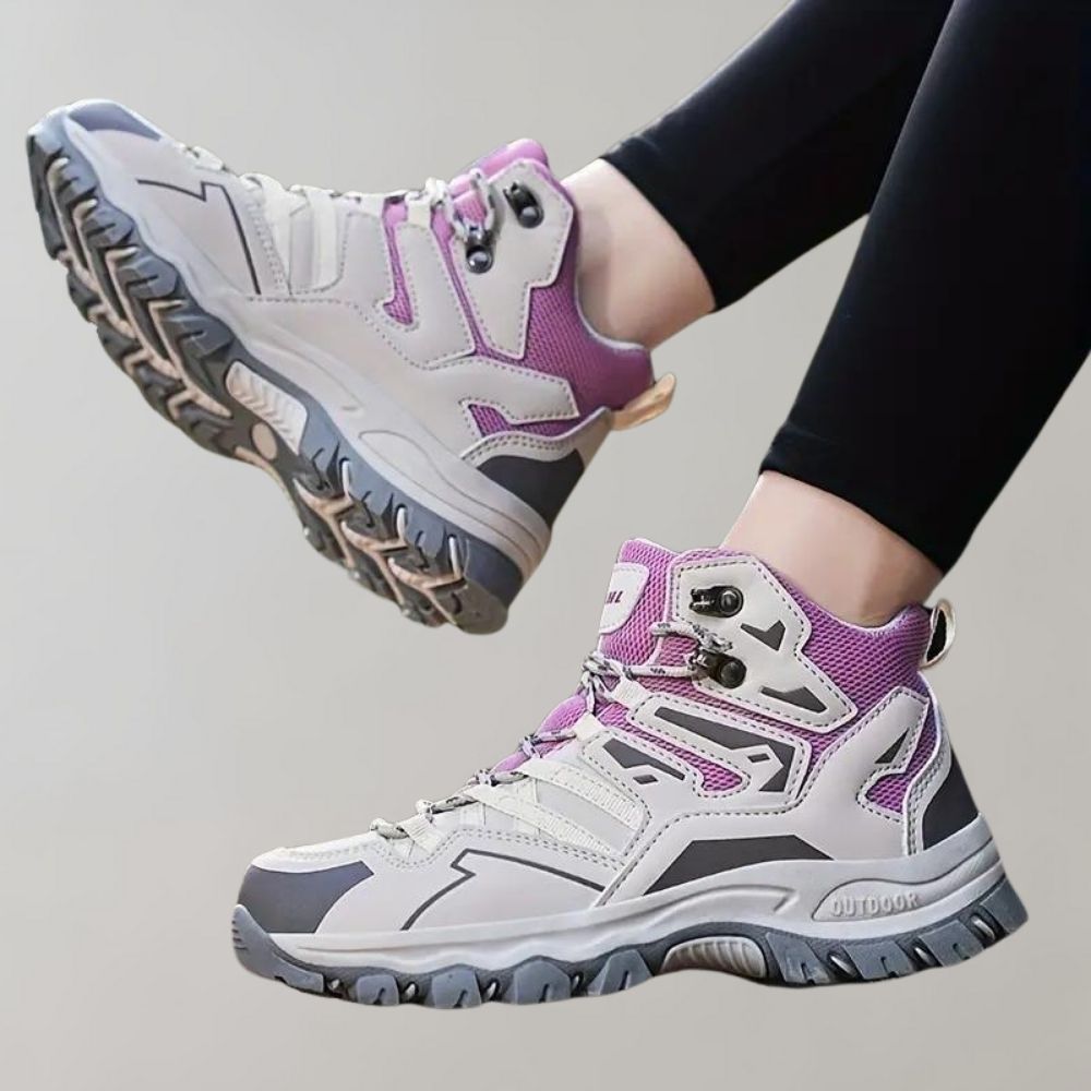 Damen Walkingschuhe Mit Schnürung | Profilsohle