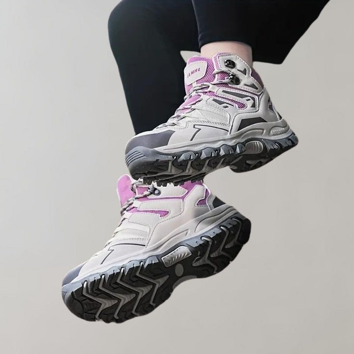 Damen Walkingschuhe Mit Schnürung | Profilsohle
