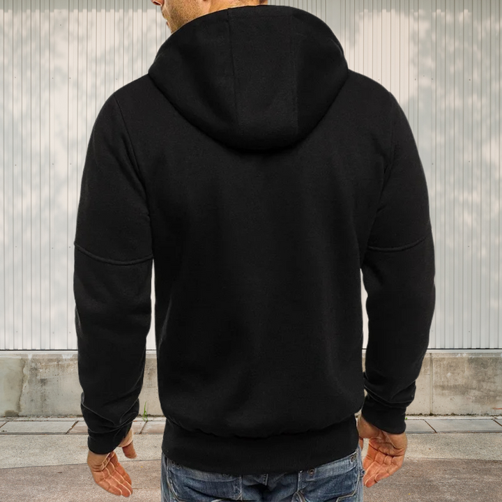 Schlichte Kapuzenjacke Mit Vielen Taschen Für Herren | Winter