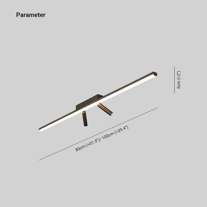 Modern Black LED Spotlight Ceiling Light – Linear Indoor Fixture