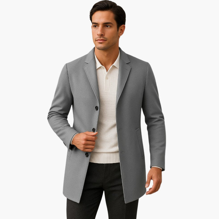 Herren Stilvoller Langer Mantel | Langarm