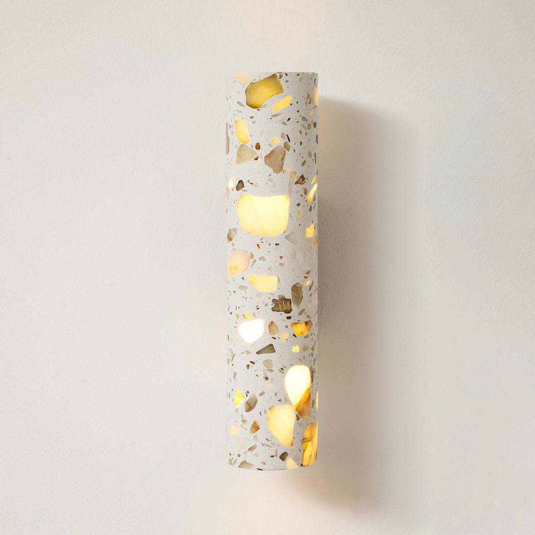 Contemporary Beige Wall Light – Slim Cylinder Design