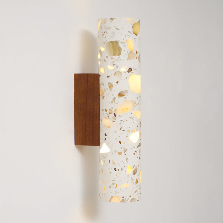 Contemporary Beige Wall Light – Slim Cylinder Design