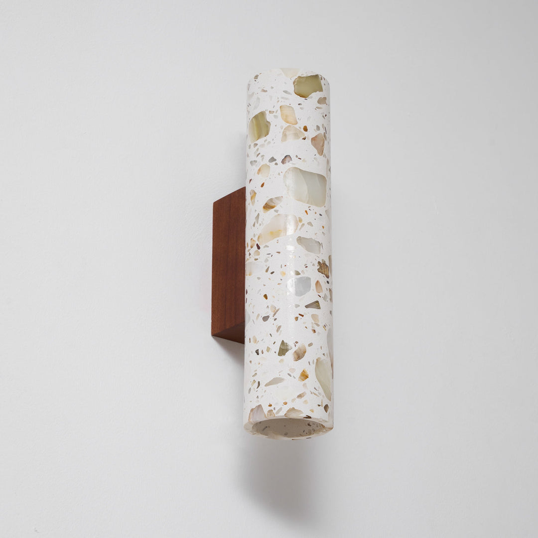 Contemporary Beige Wall Light – Slim Cylinder Design