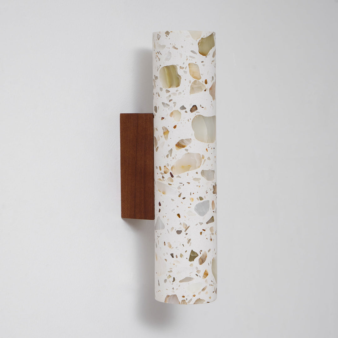 Contemporary Beige Wall Light – Slim Cylinder Design