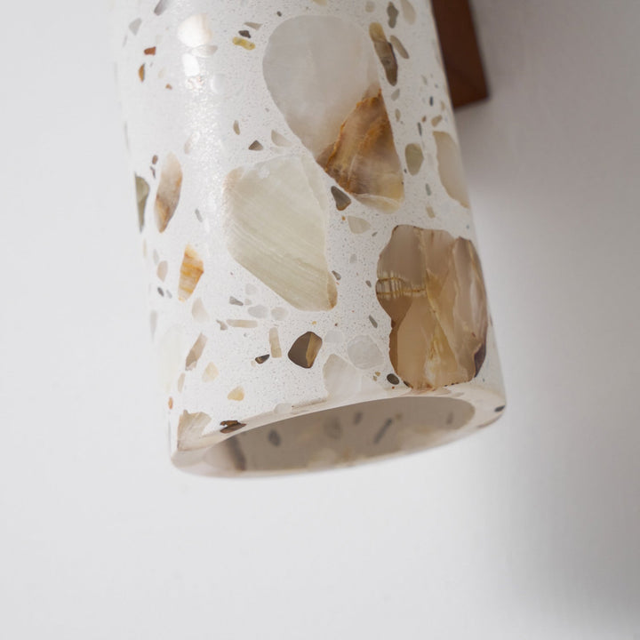 Contemporary Beige Wall Light – Slim Cylinder Design