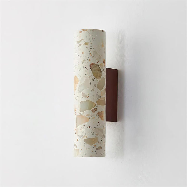 Contemporary Beige Wall Light – Slim Cylinder Design