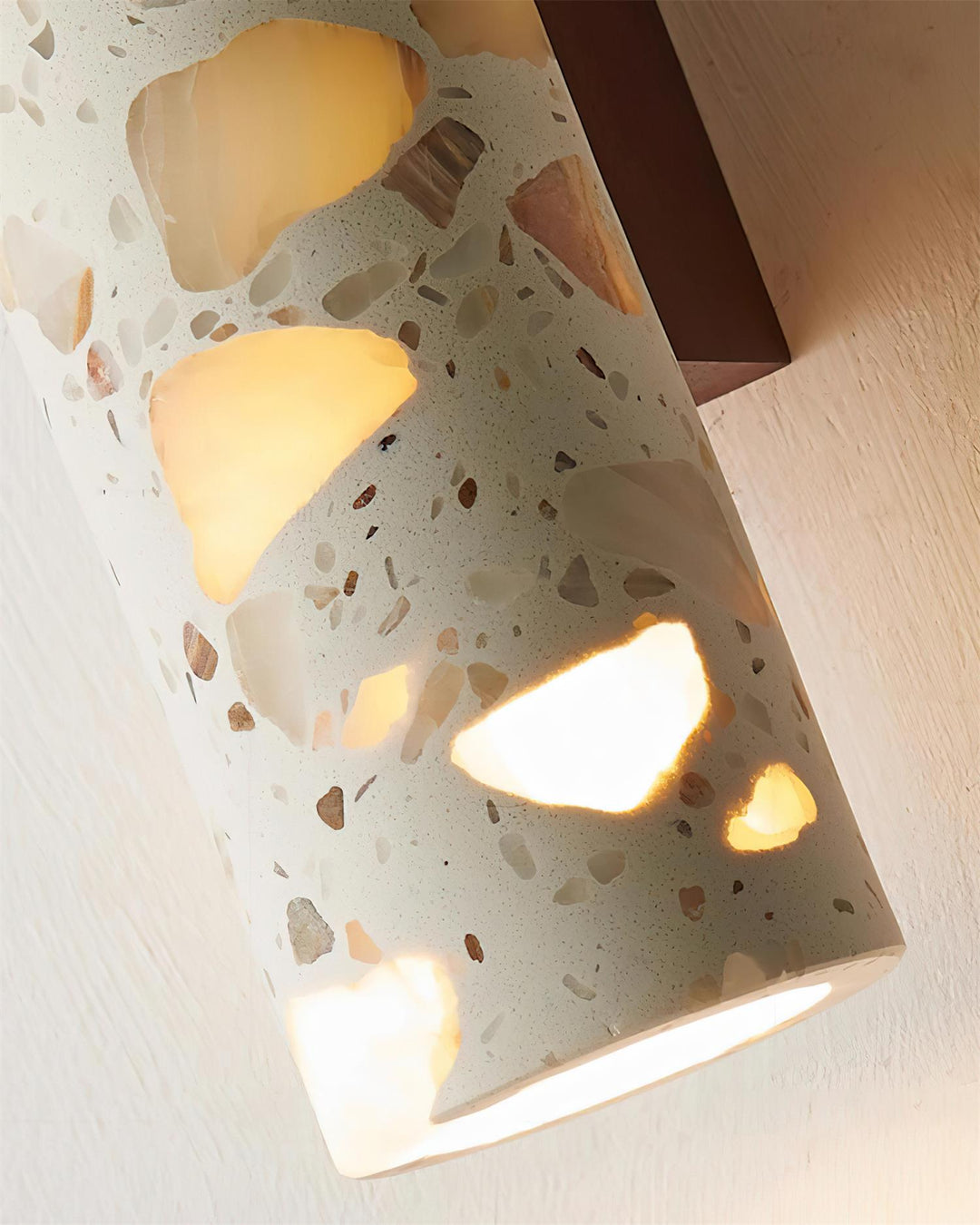 Contemporary Beige Wall Light – Slim Cylinder Design