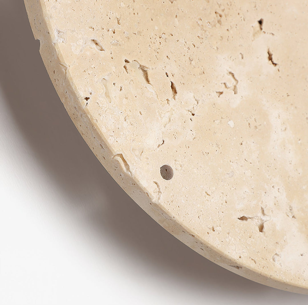 Horologe travertinvägglampa