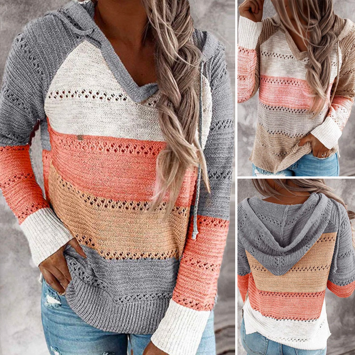 Winter-Strickpullover Mit Kapuze | Stilvoll