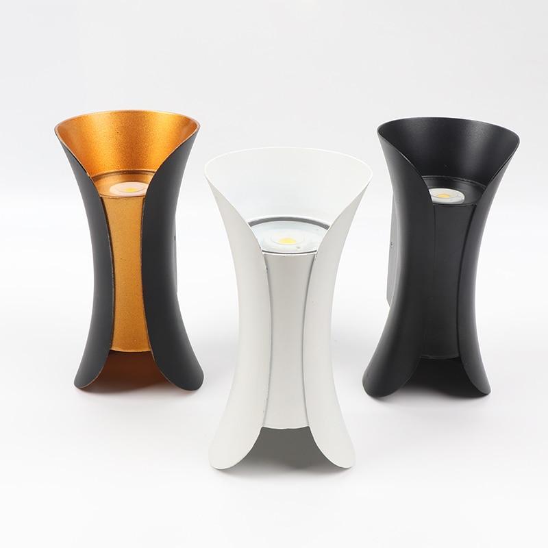 Moderne gebogene LED-Außenwandleuchte