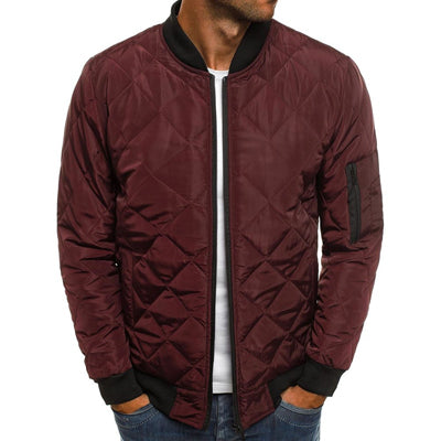 Diamond Stitch Jacke Für Herren | Reißverschluss