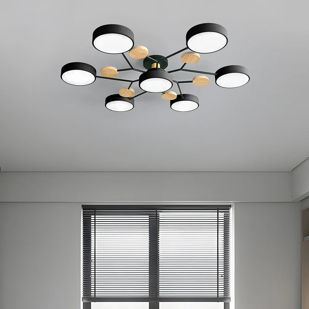 Contemporary LED Ceiling Light Flush Mount Multi-Light Fixture