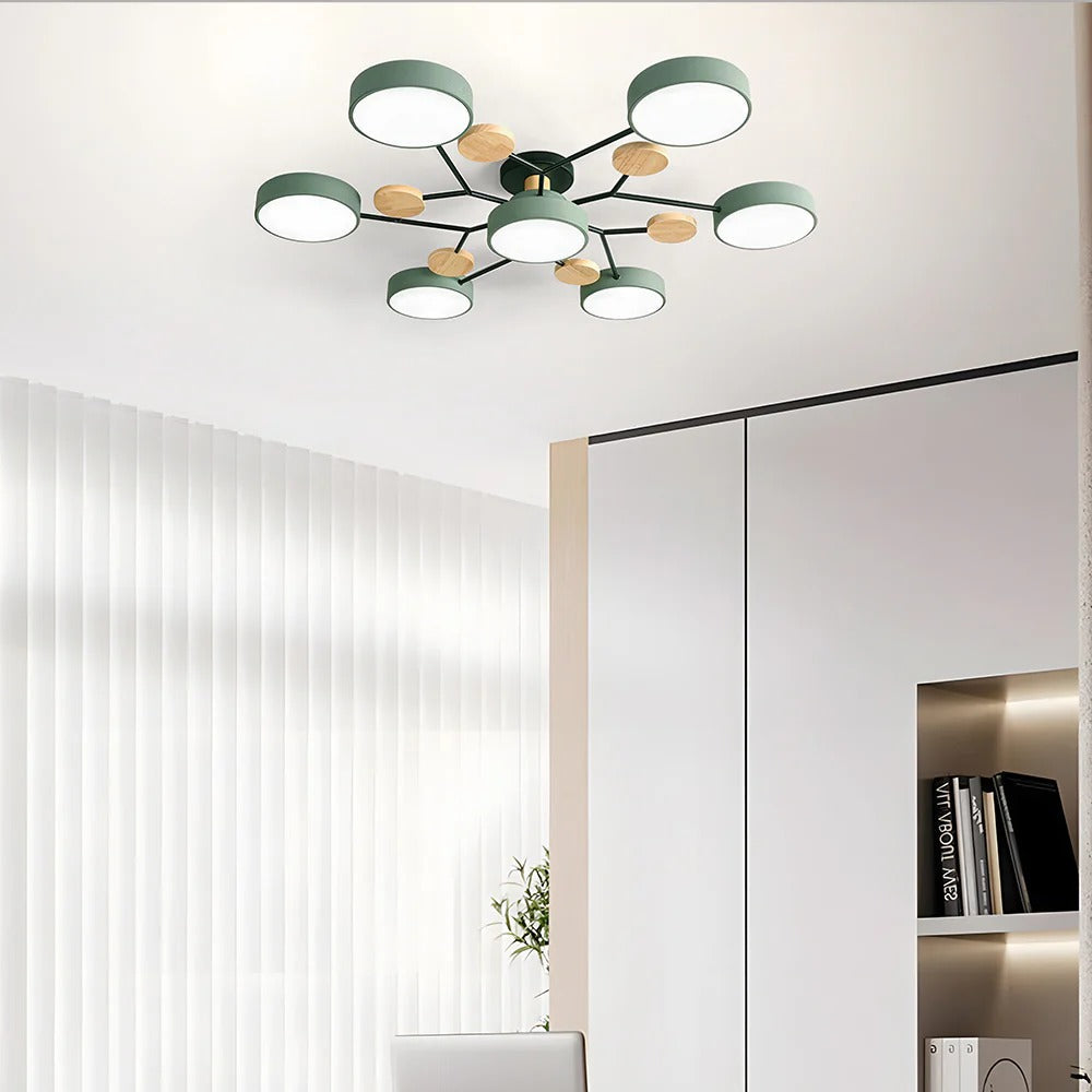 Contemporary LED Ceiling Light Flush Mount Multi-Light Fixture