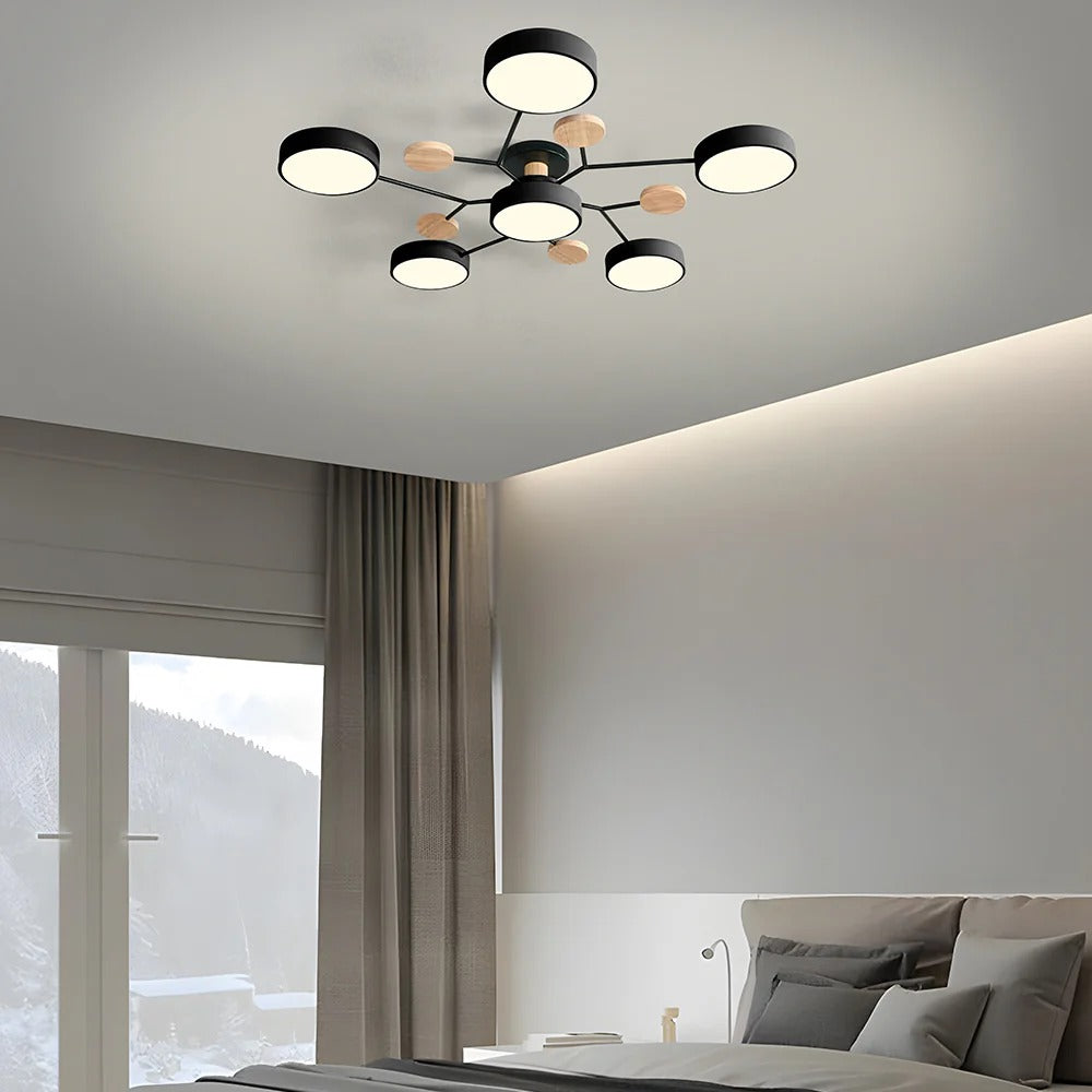 Contemporary LED Ceiling Light Flush Mount Multi-Light Fixture