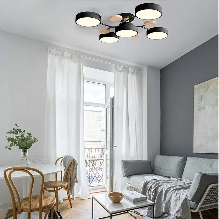 Contemporary LED Ceiling Light Flush Mount Multi-Light Fixture