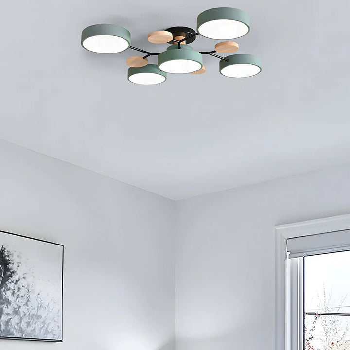 Contemporary LED Ceiling Light Flush Mount Multi-Light Fixture
