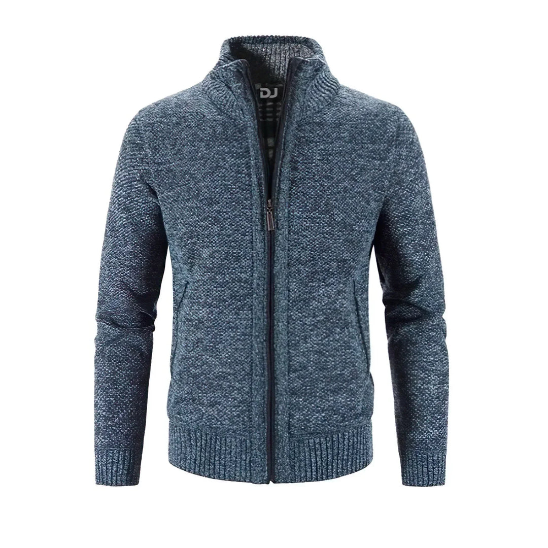 Klassischer Strickjacke mit Reißverschluss für Herren | Winter