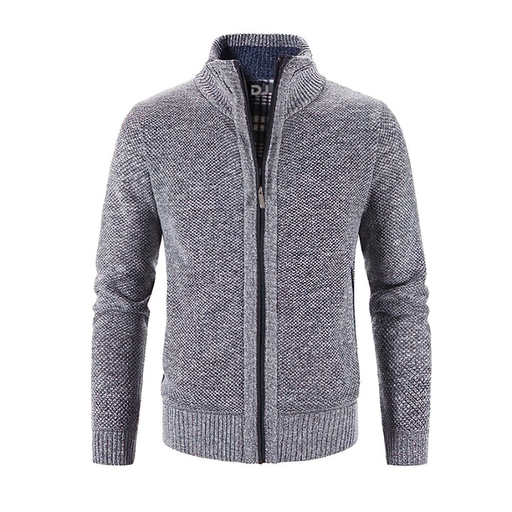 Klassischer Strickjacke mit Reißverschluss für Herren | Winter