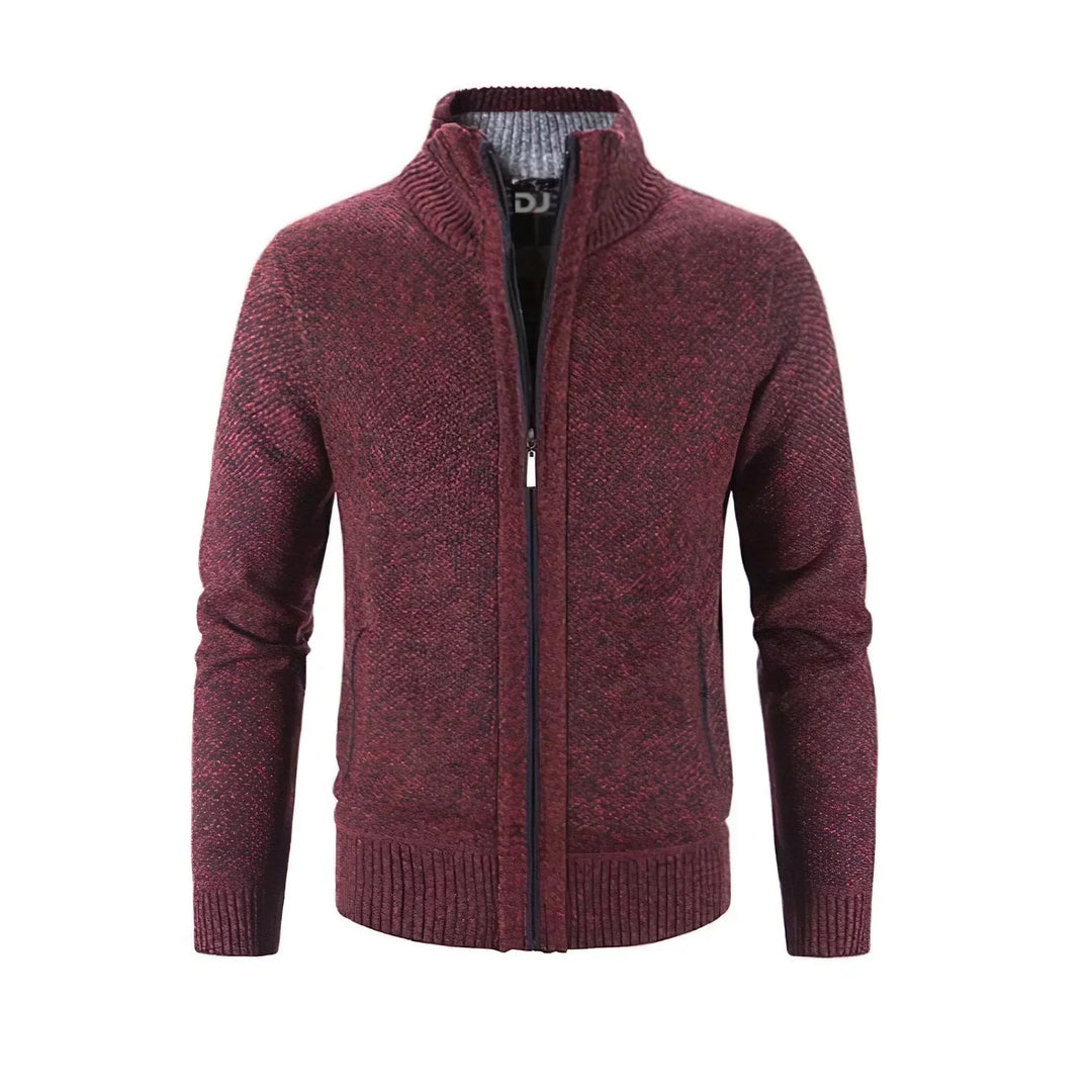 Klassischer Strickjacke mit Reißverschluss für Herren | Winter