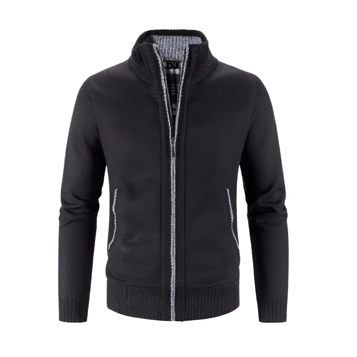 Klassischer Strickjacke mit Reißverschluss für Herren | Winter