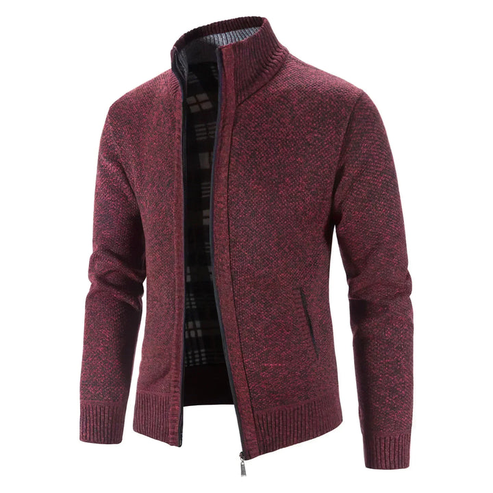 Klassischer Strickjacke mit Reißverschluss für Herren | Winter