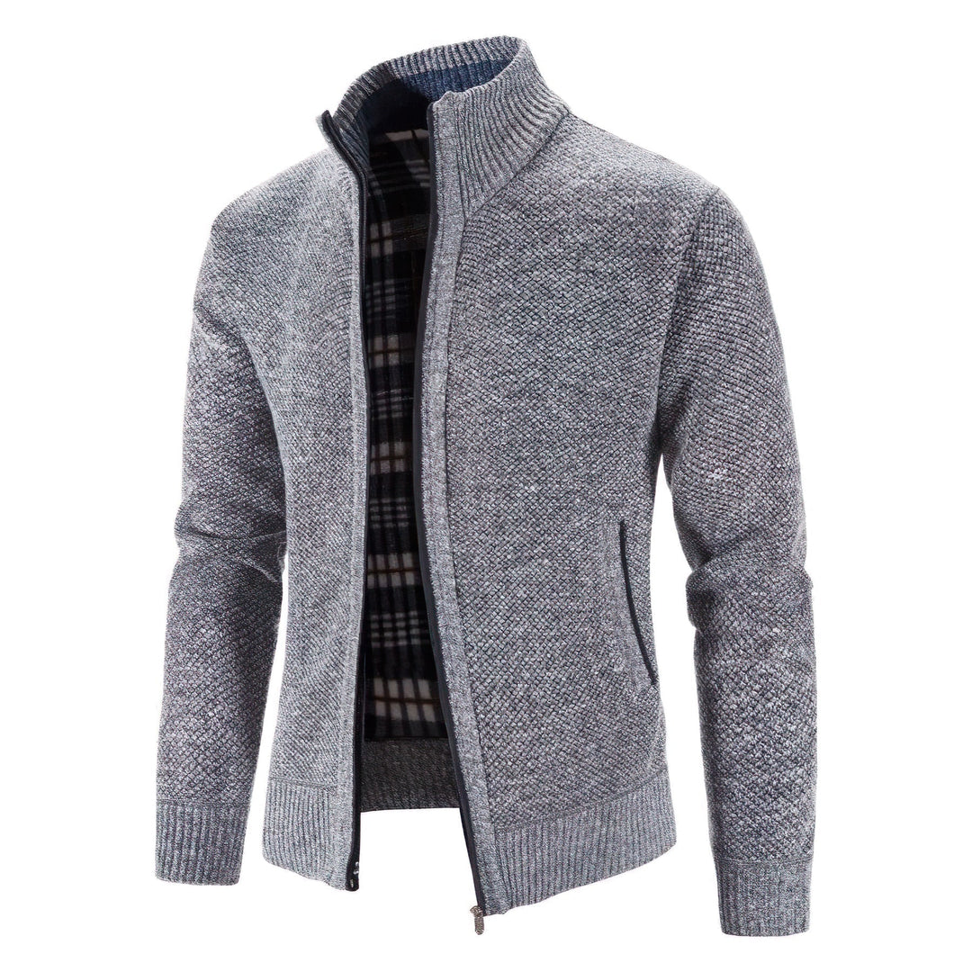 Klassischer Strickjacke mit Reißverschluss für Herren | Winter
