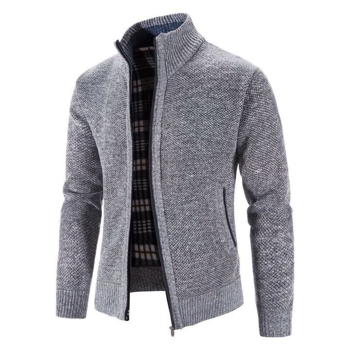 Klassischer Strickjacke mit Reißverschluss für Herren | Winter