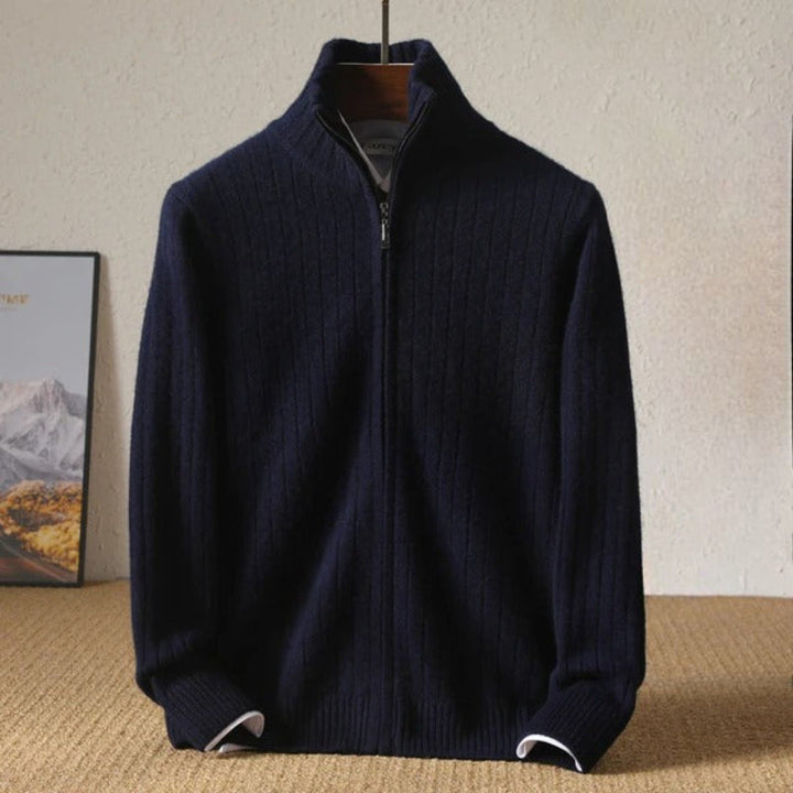 Modischer Kaschmirpullover Für Herren Mit Reißverschluss | Winter