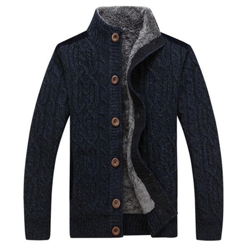 Strickjacke Mit Plüschfutter Für Herren | Herbst