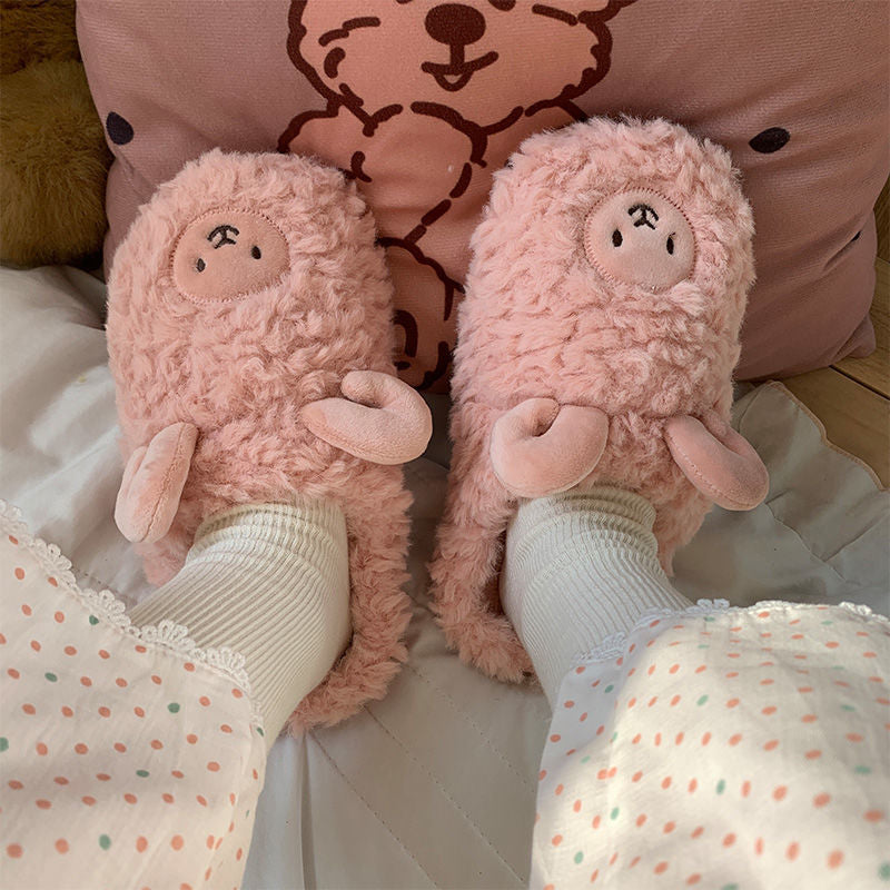 Hausschuhe Mit Tiermotiv Aus Plüsch Für Damen | Herbst
