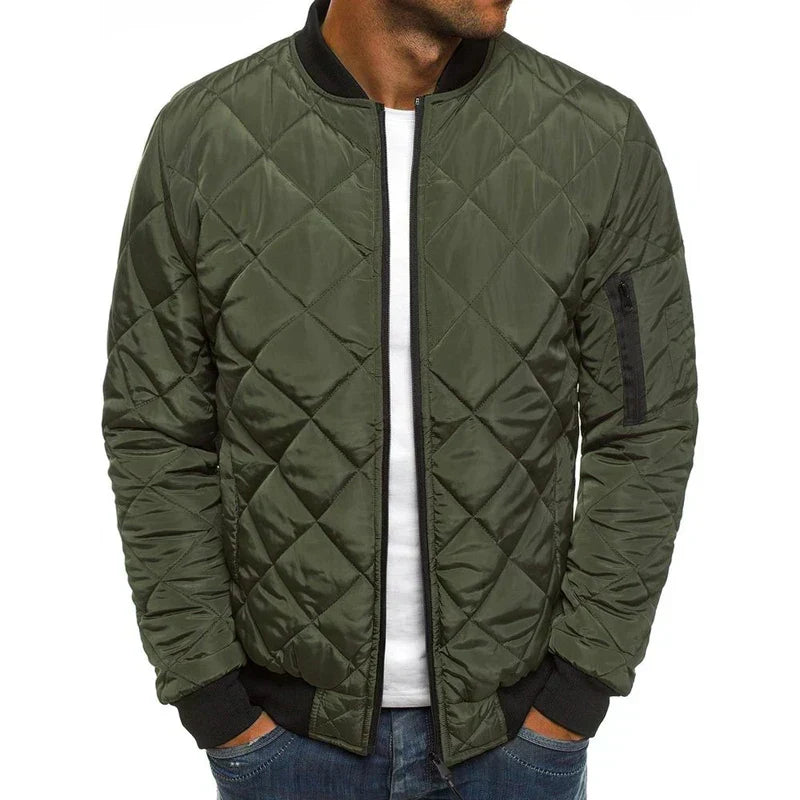 Diamond Stitch Jacke Für Herren | Reißverschluss