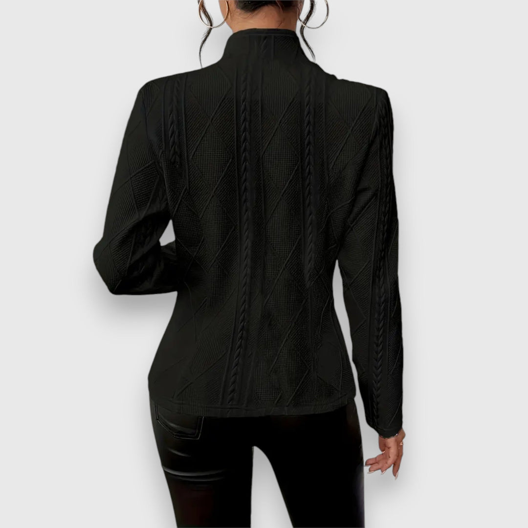 Langarm-Button-Down-Blazer Für Damen | Winter