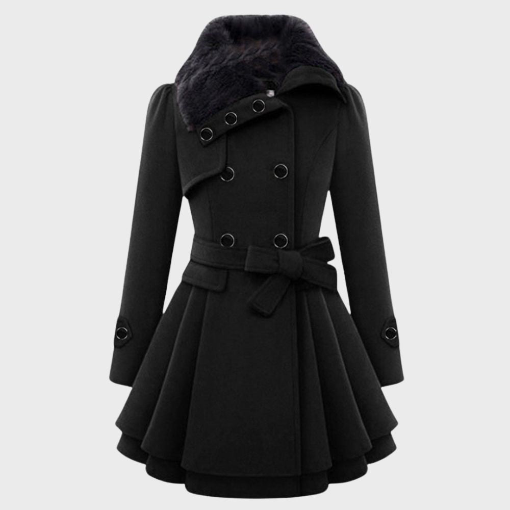 Damen Wintermantel Kleid | Trendy